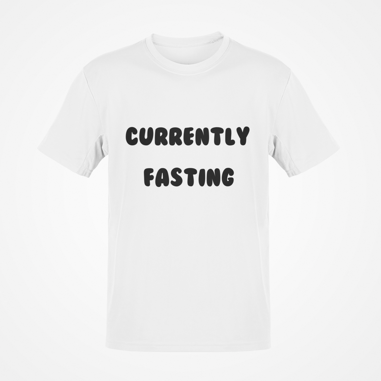 Currently Fasting (Black Text) T-Shirt