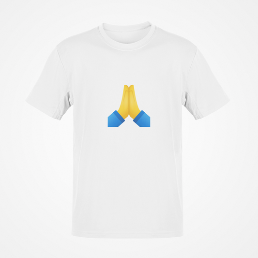 Camiseta Emoji manos de oración