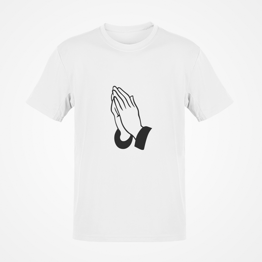 Camiseta Manos de oración (negra)