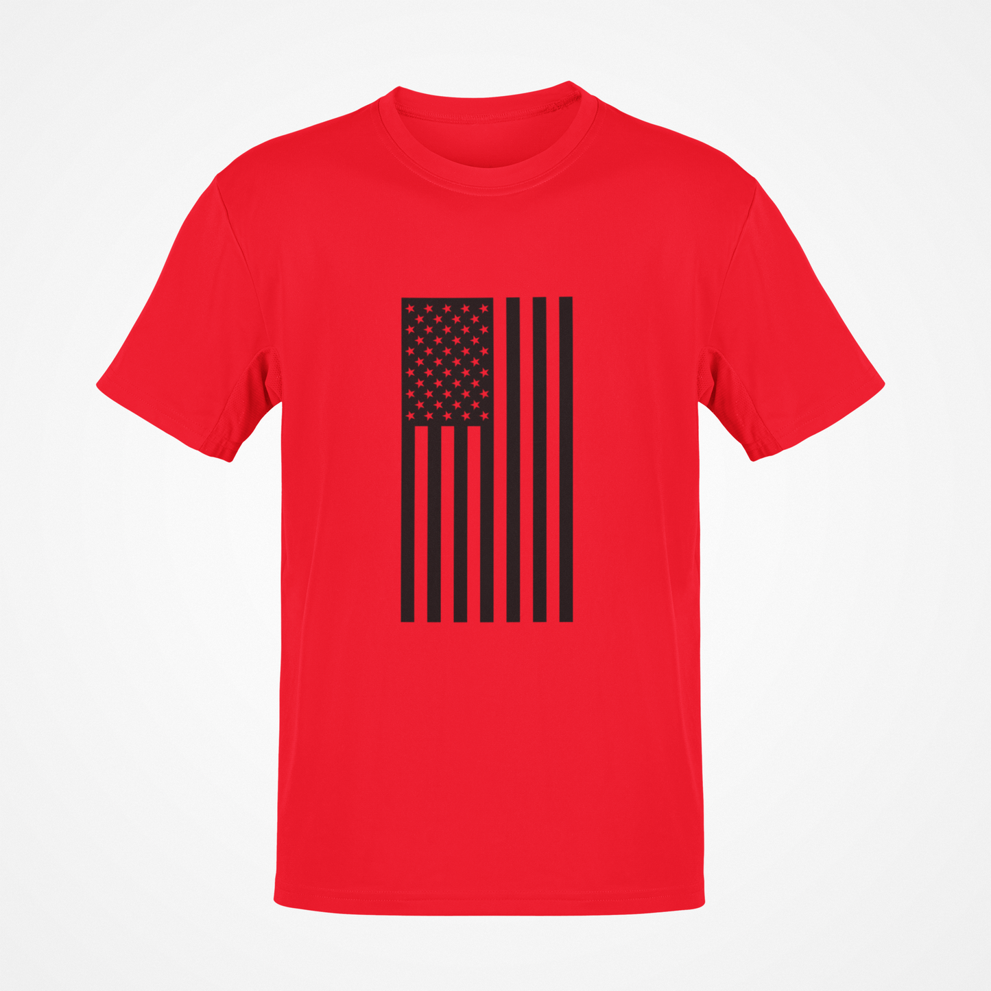 American Flag (Black Vertical) T-Shirt