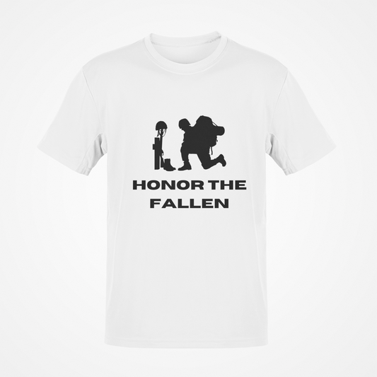 Honor The Fallen (Black Text) T-Shirt