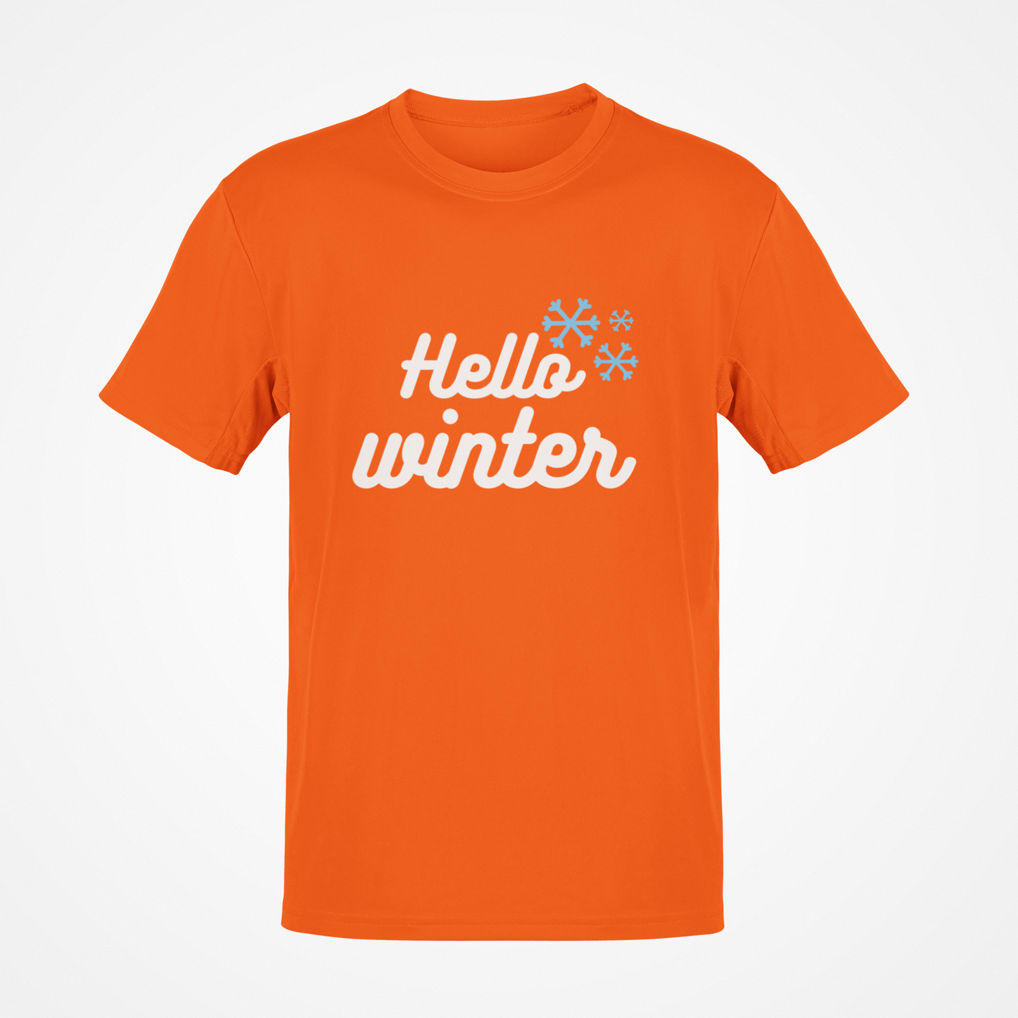 Camiseta Hello Winter (texto blanco)