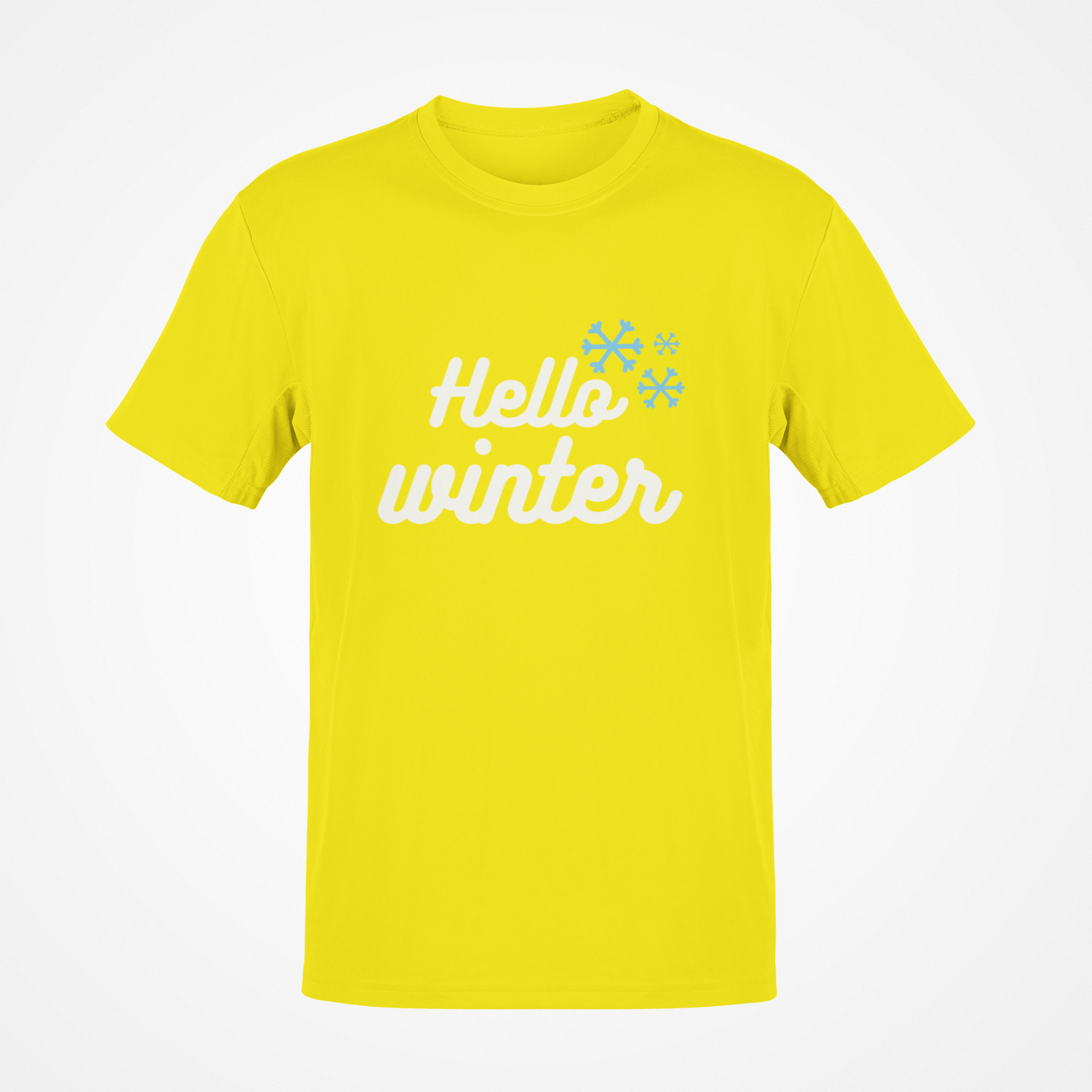 Camiseta Hello Winter (texto blanco)