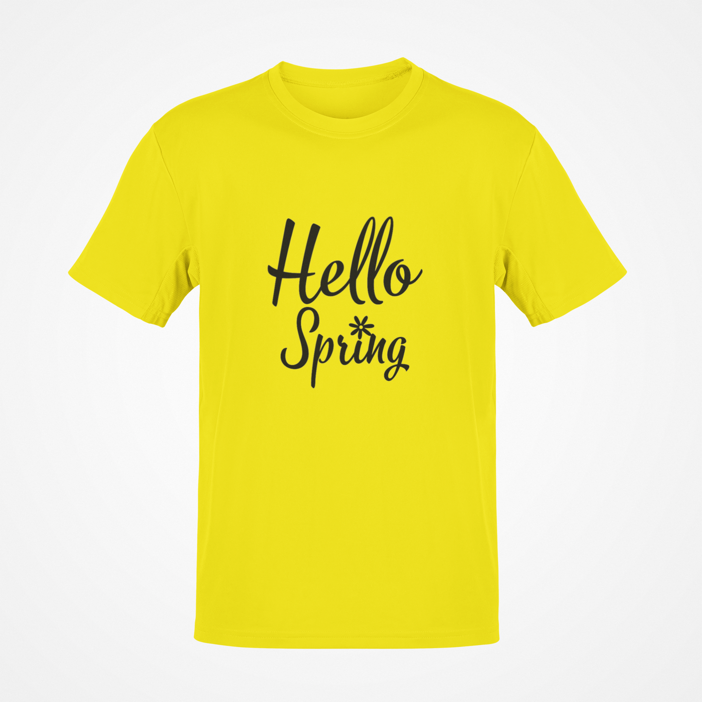 Hello Spring (Black Text) T-Shirt