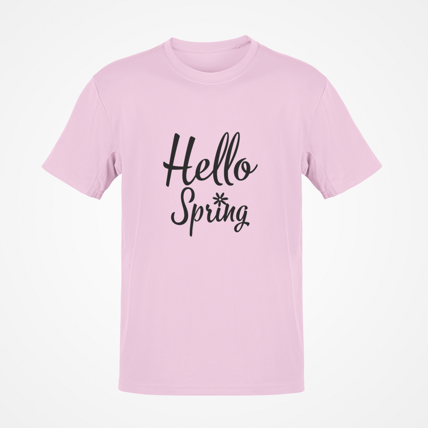 Hello Spring (Black Text) T-Shirt