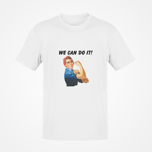 We Can Do It! (Black Text) T-Shirt