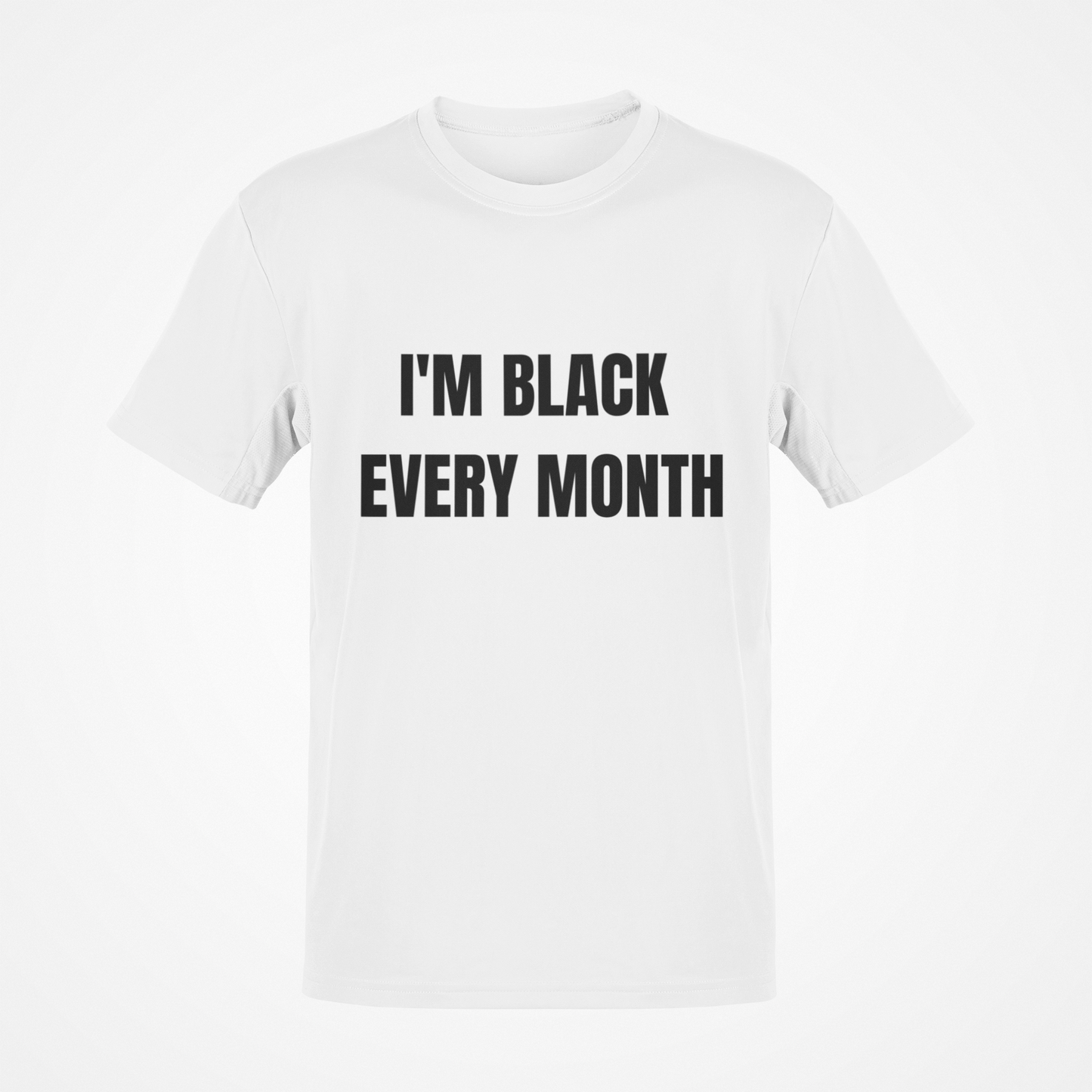 Soy negro todos los meses camiseta