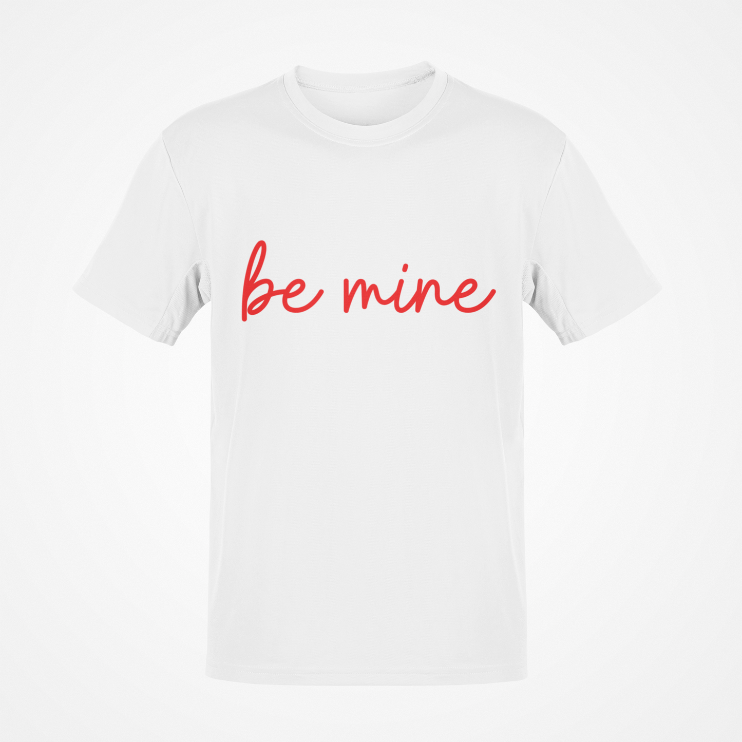 Camiseta Be Mine (texto rojo)