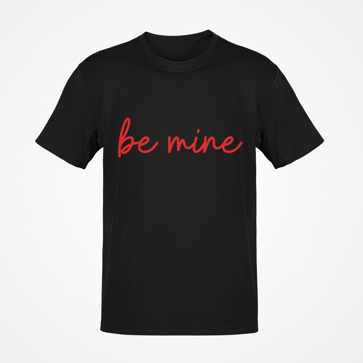 Camiseta Be Mine (texto rojo)