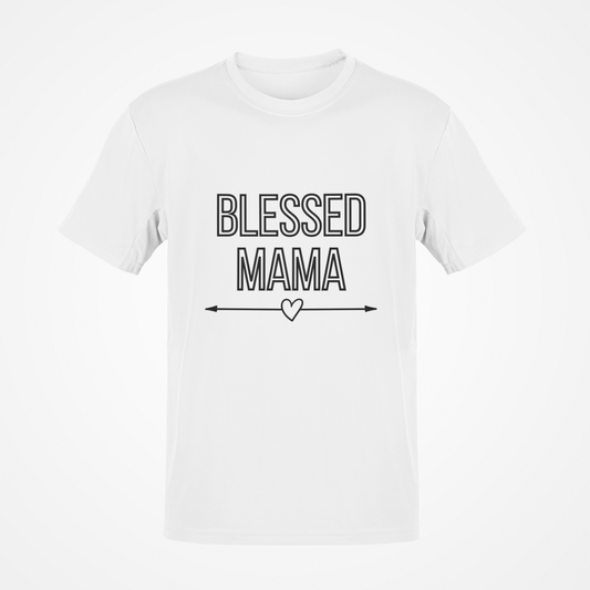 Blessed Mama (Black Text) T-Shirt