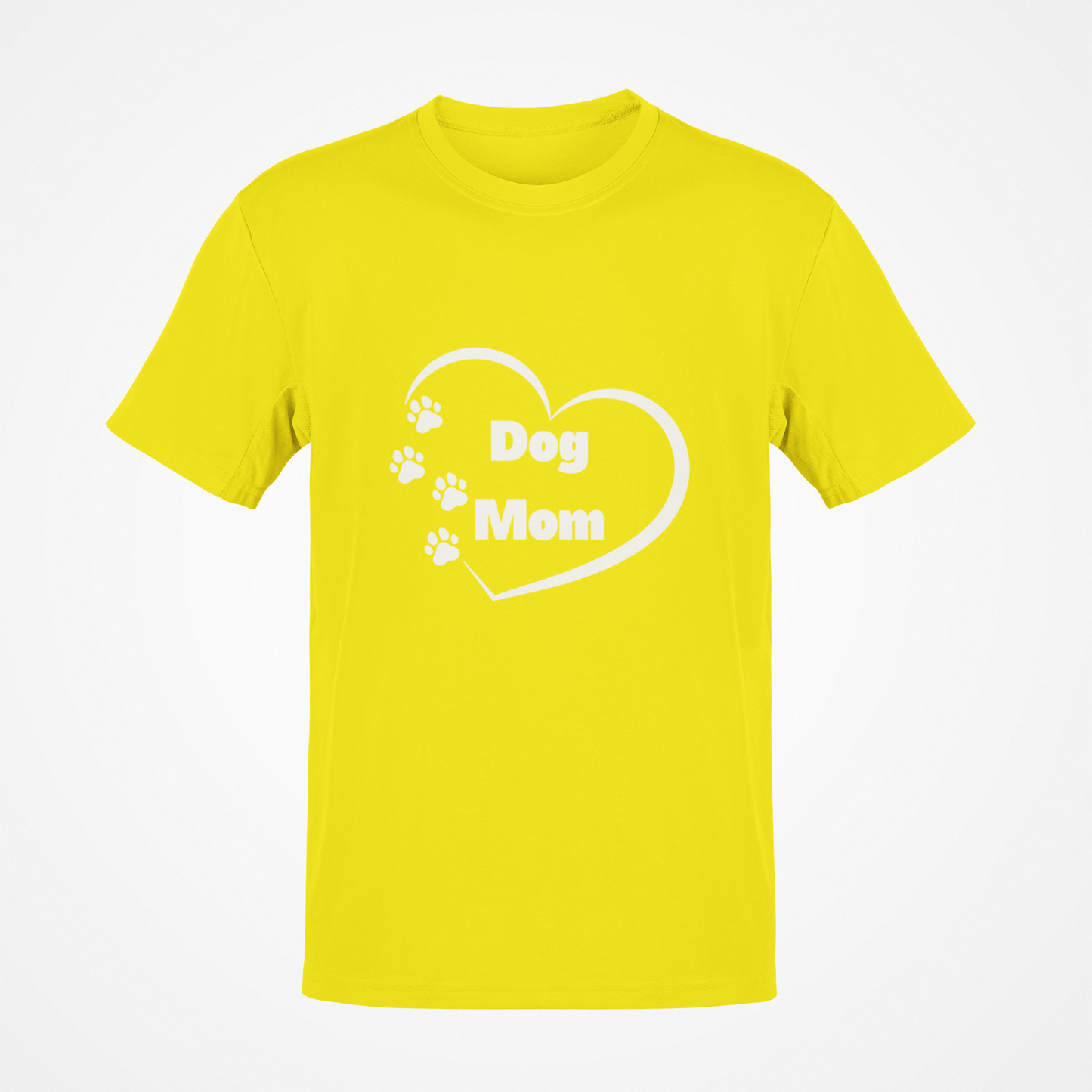 Dog Mom (Heart & Paws White Text) T-Shirt