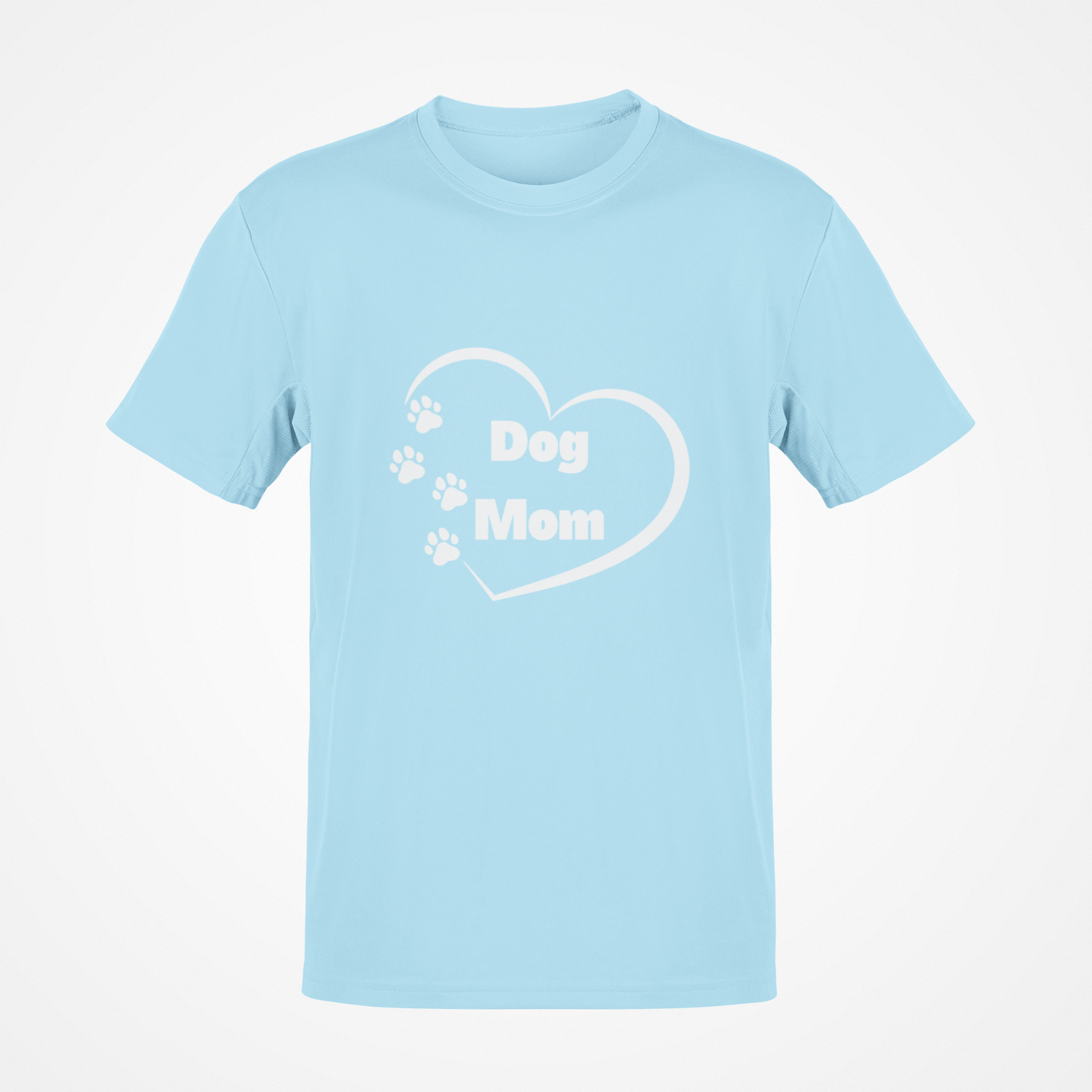 Dog Mom (Heart & Paws White Text) T-Shirt