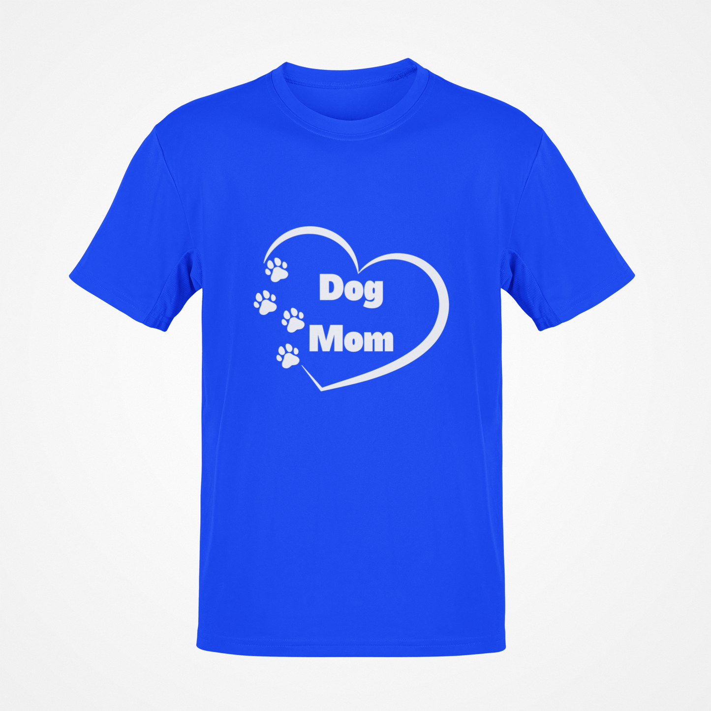 Dog Mom (Heart & Paws White Text) T-Shirt