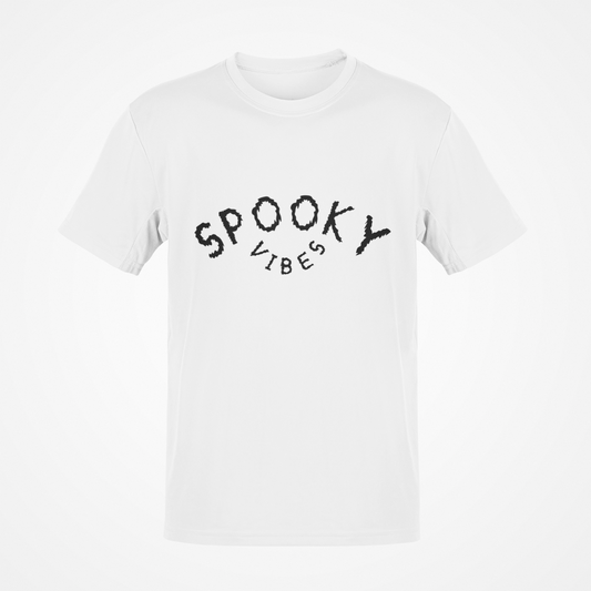 Camiseta Spooky Vibes (texto negro)