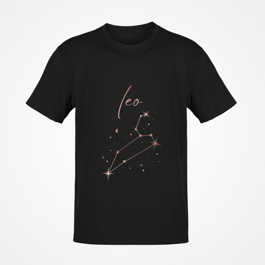 Leo Zodiac Sign (Rose Gold) T-Shirt