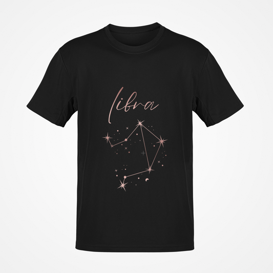 Libra Zodiac Sign (Rose Gold) T-Shirt