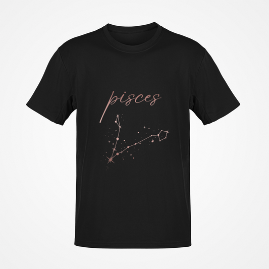 Pisces Zodiac Sign (Rose Gold) T-Shirt