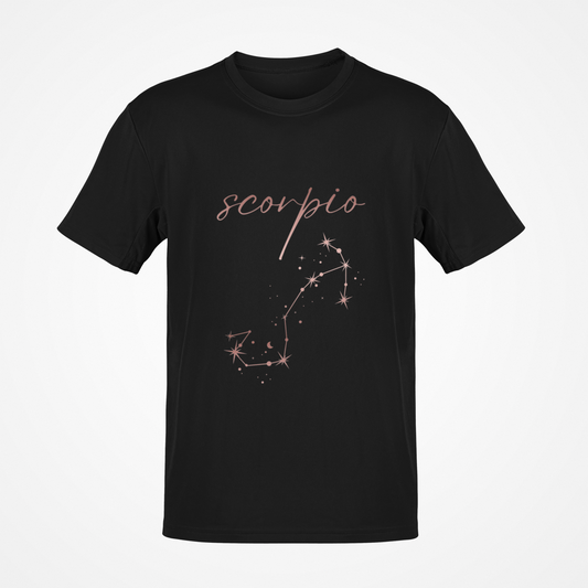 Scorpio Zodiac Sign (Rose Gold) T-Shirt