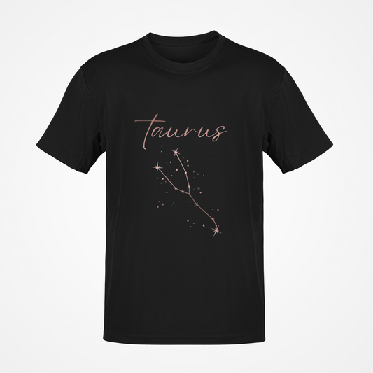 Taurus Zodiac Sign (Rose Gold) T-Shirt