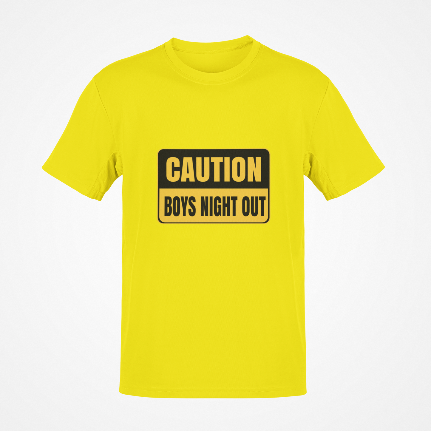 Precaución Boys Night Out playera