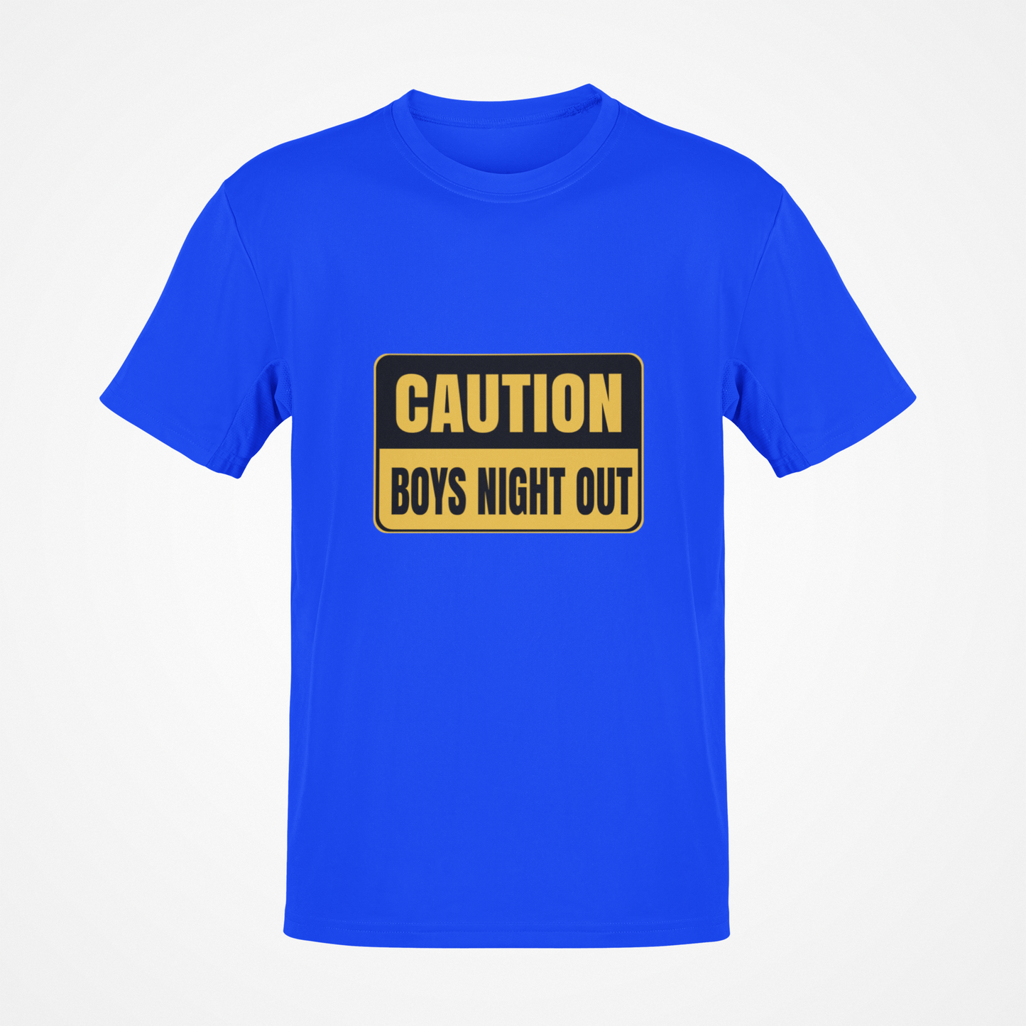 Precaución Boys Night Out playera