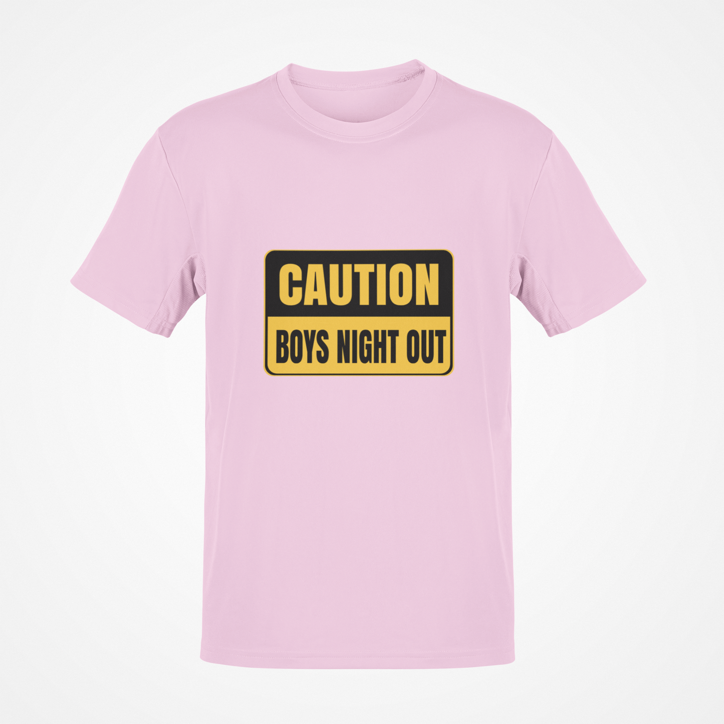 Precaución Boys Night Out playera