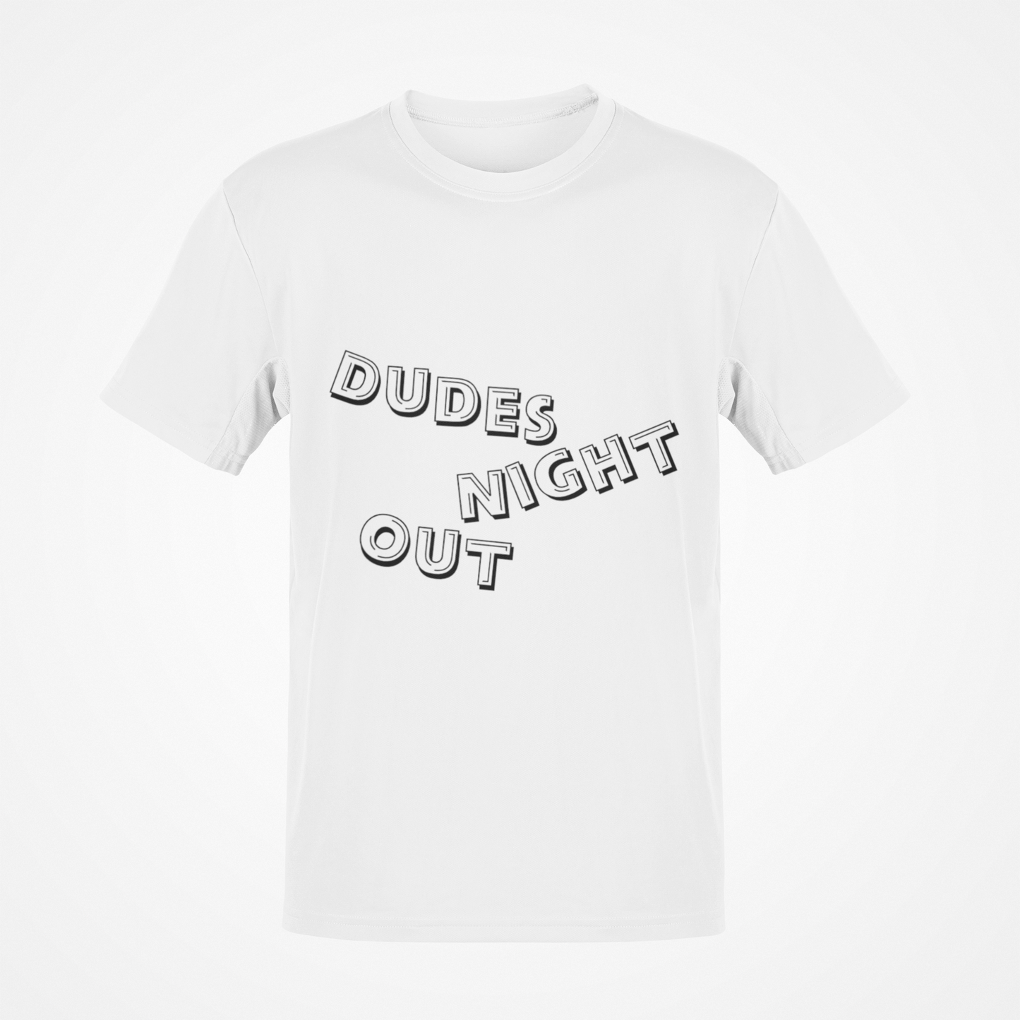 Camiseta Dudes Night Out (texto negro)