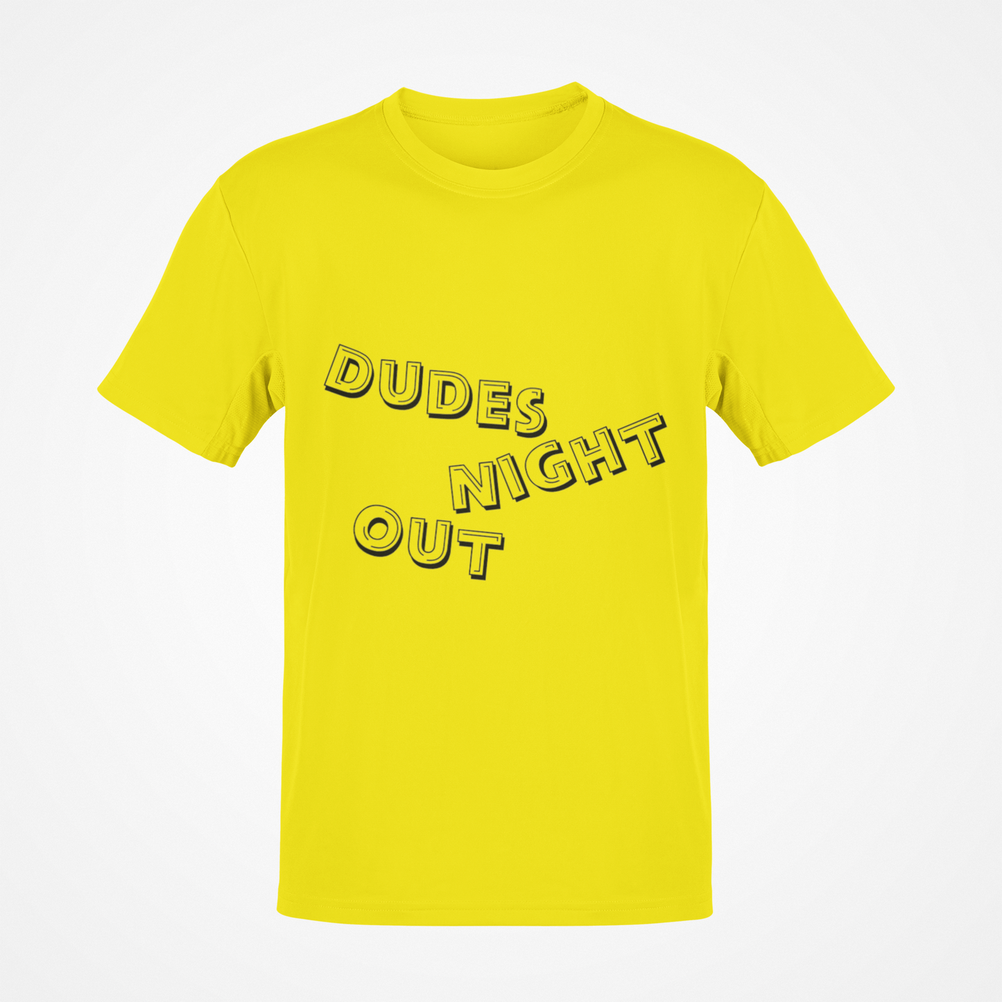 Camiseta Dudes Night Out (texto negro)