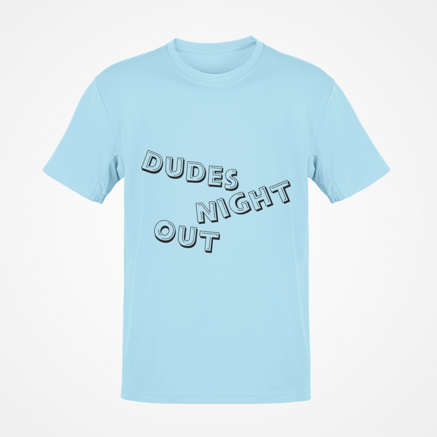 Camiseta Dudes Night Out (texto negro)