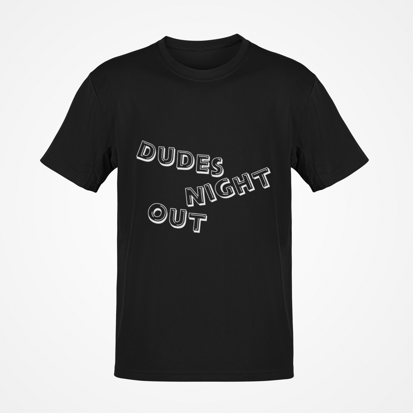 Camiseta Dudes Night Out (texto blanco)