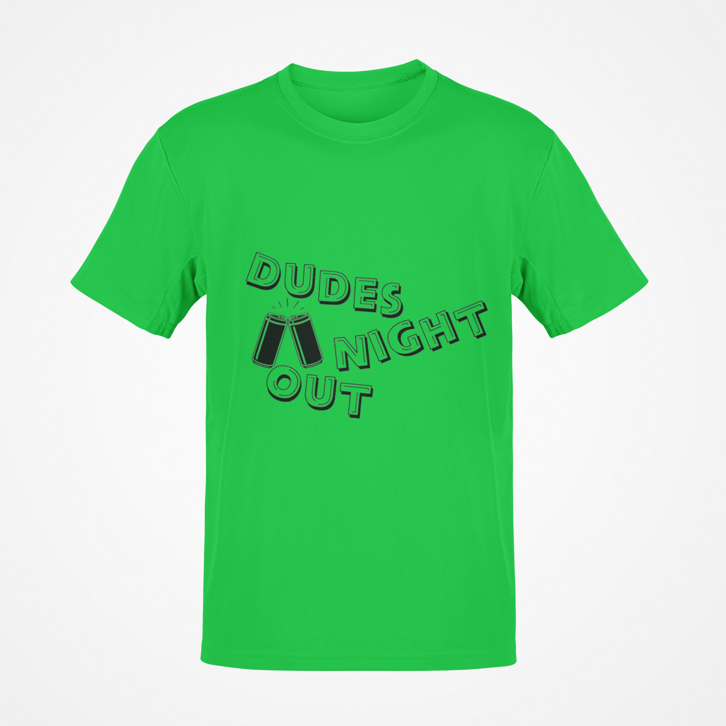 Camiseta Dudes Night Out Beer (texto negro)