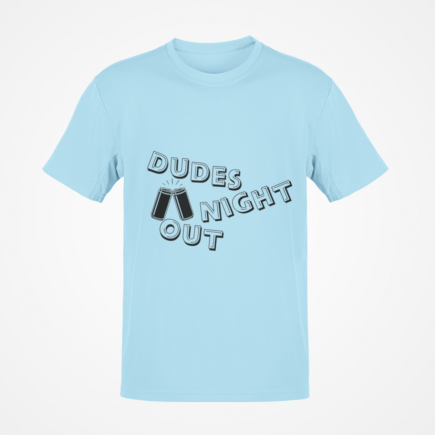 Camiseta Dudes Night Out Beer (texto negro)