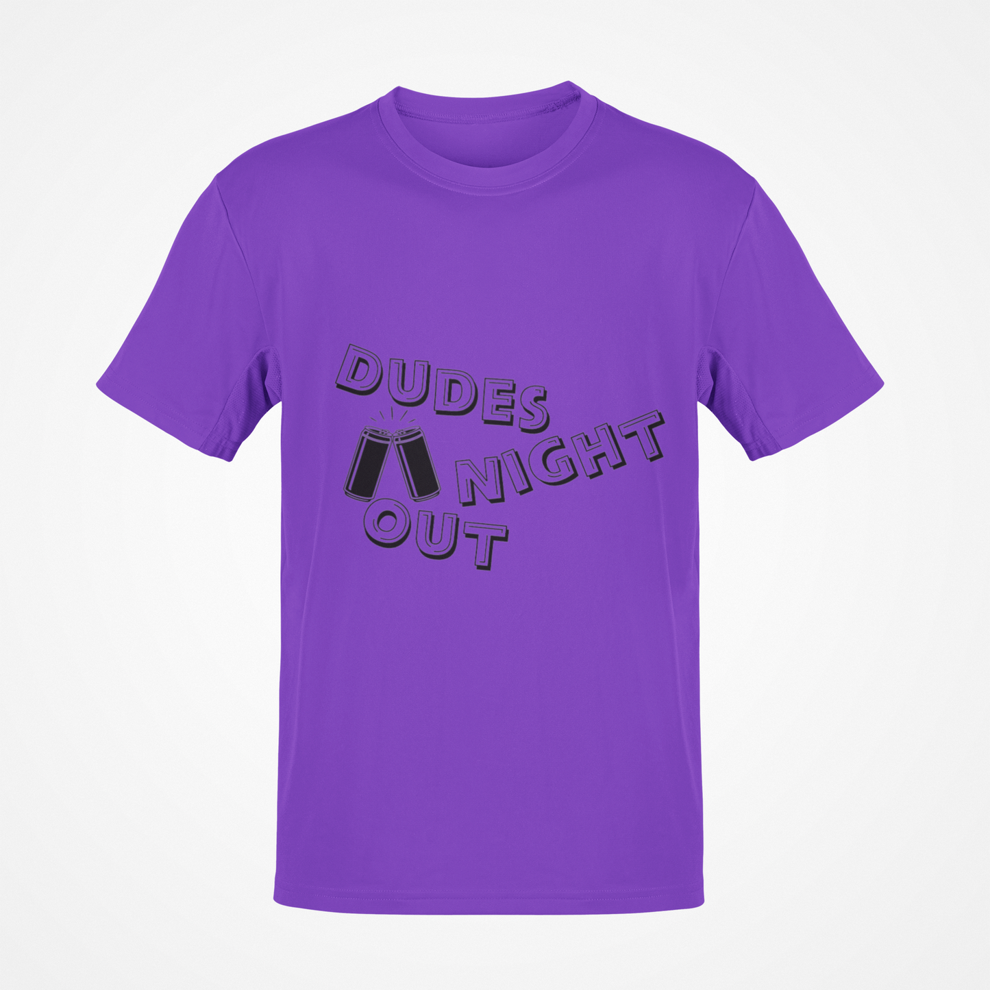 Dudes Night Out Beer (Black Text) T-Shirt