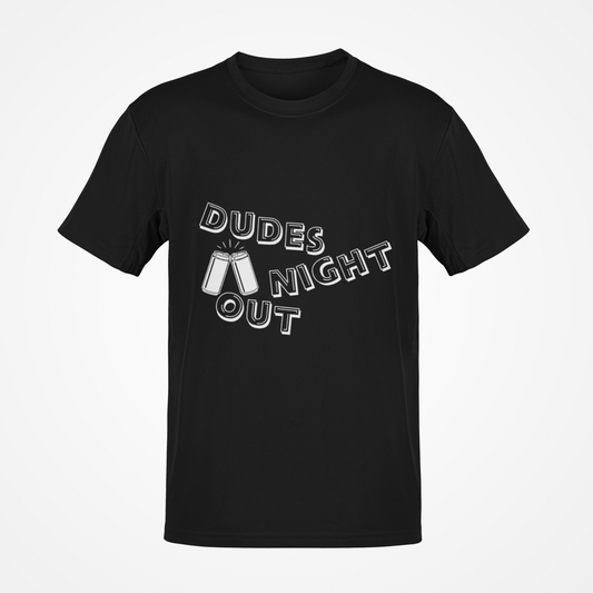 Camiseta Dudes Night Out Beer (texto blanco)