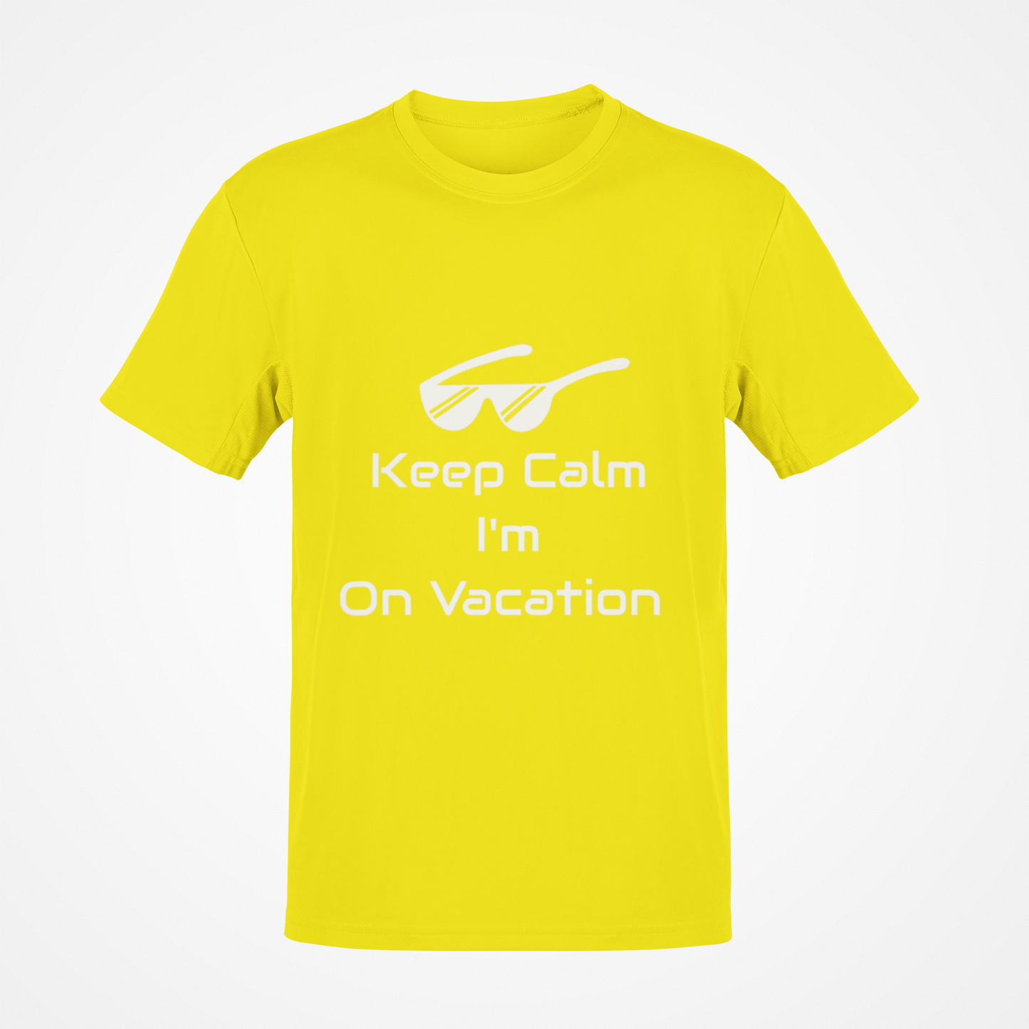 Camiseta Keep Calm I'm On Vacation (texto en blanco)