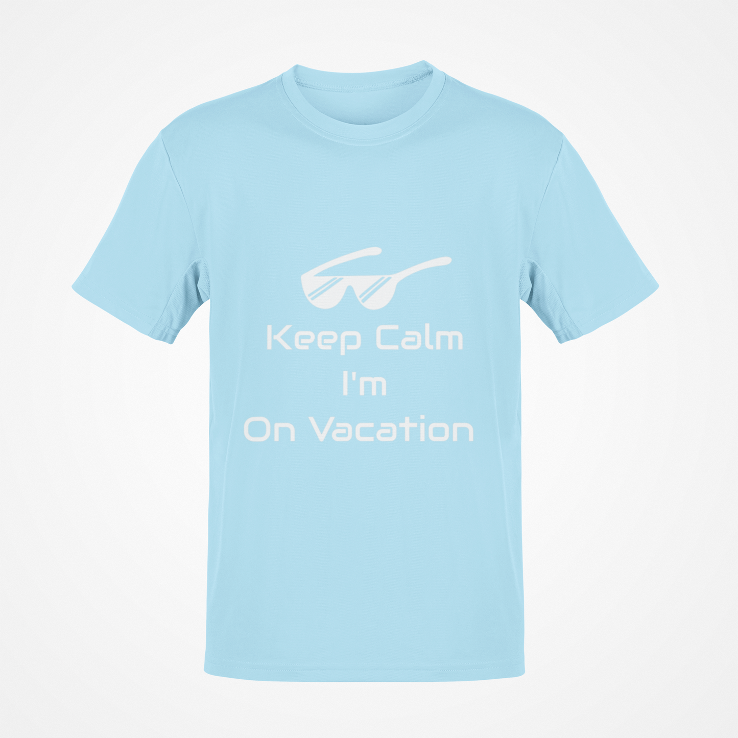 Camiseta Keep Calm I'm On Vacation (texto en blanco)