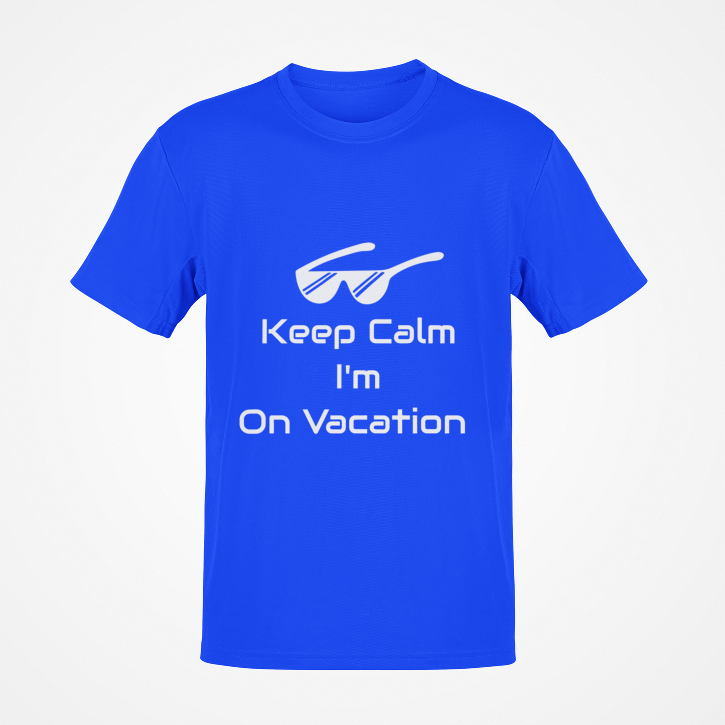 Camiseta Keep Calm I'm On Vacation (texto en blanco)