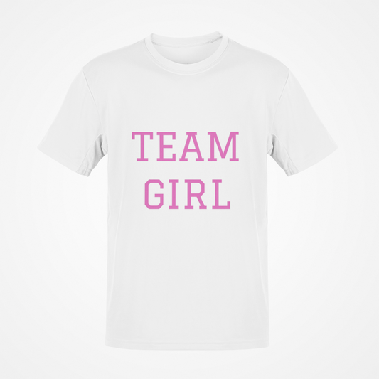 Camiseta Team Girl (texto rosa)