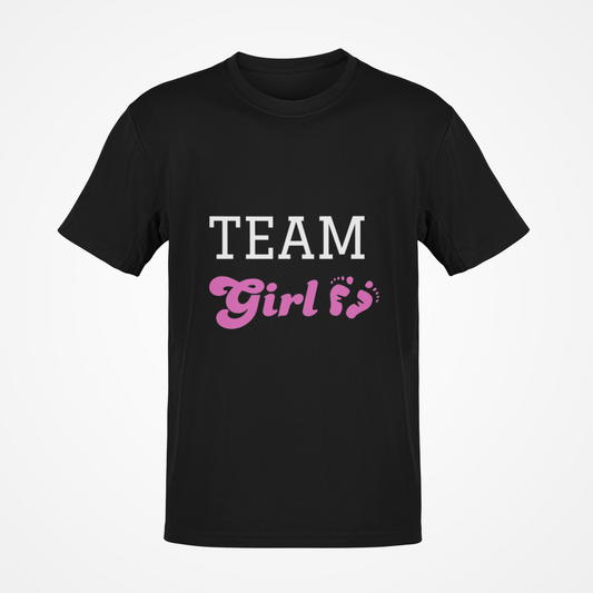 Camiseta Team Girl (texto rosa)