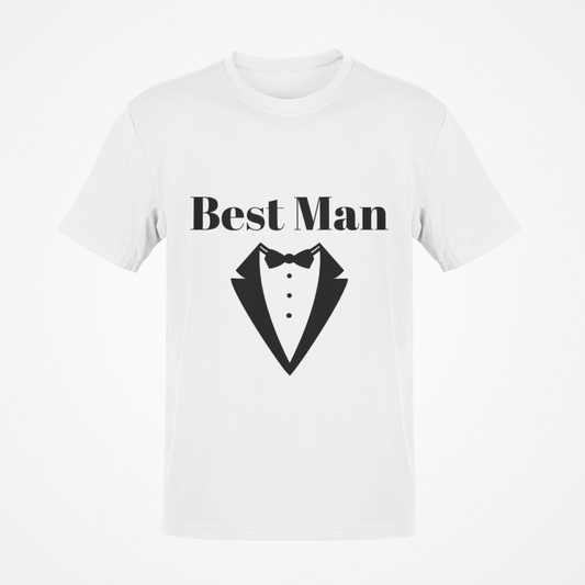 Best Man (Black Text) T-Shirt