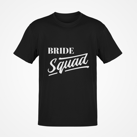 Camiseta Bride Squad (texto blanco)