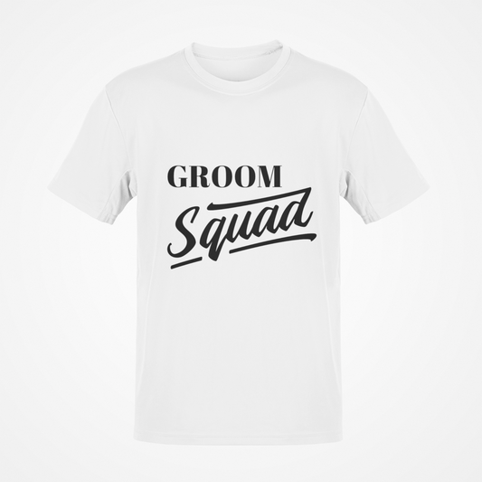 Groom Squad (Black Text) T-Shirt