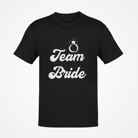 Team Bride (White Text) T-Shirt