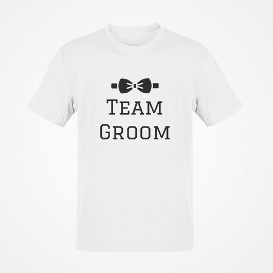 Team Groom (Black Text) T-Shirt