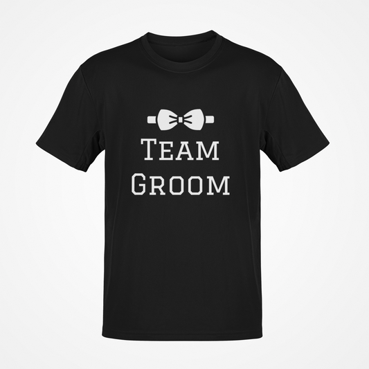 Team Groom (White Text) T-Shirt