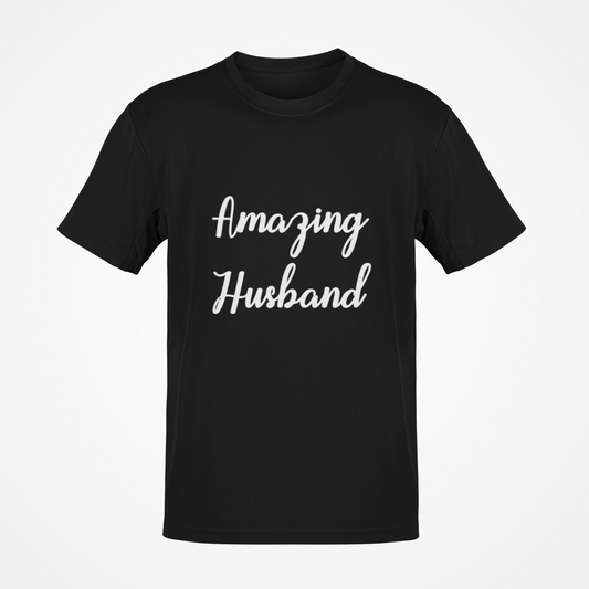 Amazing Husband & Amazing Wife Couple T-Shirts