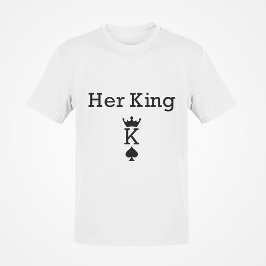Her King & His Queen Couple T-Shirts