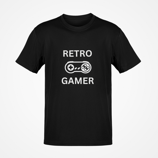 Retro Gamer (White Text) T-Shirt